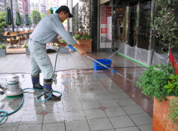 ソグナップの施工方法（水分除去）